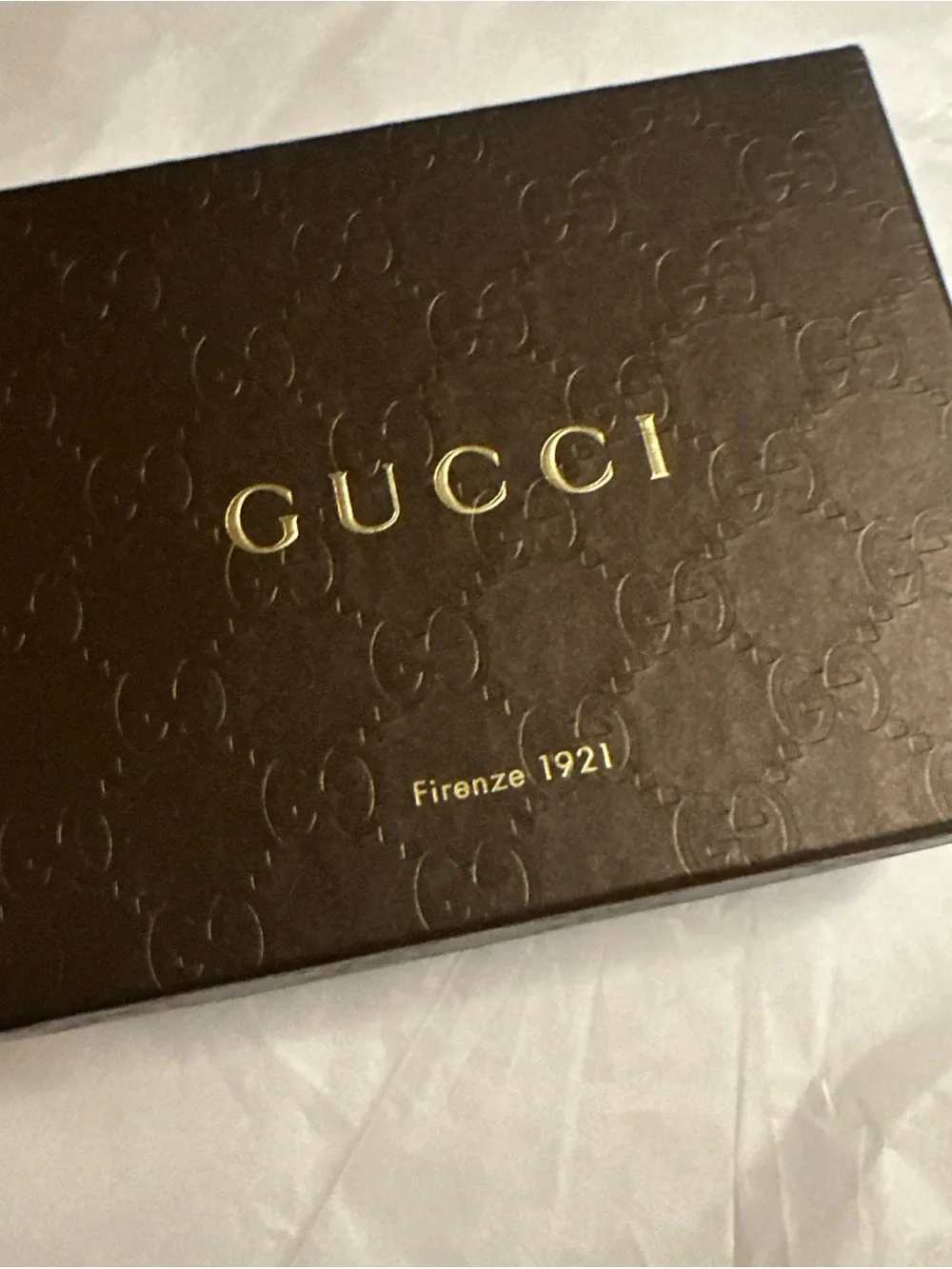 Gucci Cream Embossed GG Bow BiFold Leather Wallet with Box - Picture 14 of 14